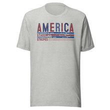 Load image into Gallery viewer, America Freedom Stars Independence Stripes Unisex t-shirt