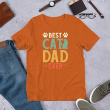 Load image into Gallery viewer, Best Cat Dad Ever Unisex t-shirt