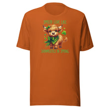 Load image into Gallery viewer, Spread Love Like Shamrocks In Spring (Highland Cows) Unisex t-shirt