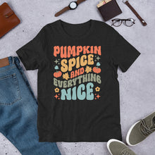 Load image into Gallery viewer, Pumpkin Spice and Everything Nice Unisex t-shirt
