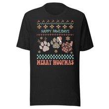 Load image into Gallery viewer, Happy Pawlidays Unisex t-shirt