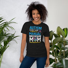 Load image into Gallery viewer, Autism Comes With A Mom Who Never Gives Up Unisex t-shirt