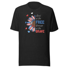 Load image into Gallery viewer, Land Of The Free Because Of The Brave Unisex t-shirt