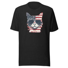 Load image into Gallery viewer, Patriotic Cool Cat Unisex t-shirt