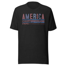 Load image into Gallery viewer, America Freedom Stars Independence Stripes Unisex t-shirt