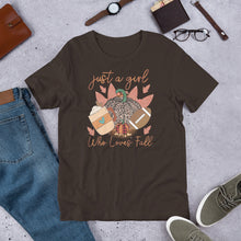 Load image into Gallery viewer, Just a Girl Who Loves Fall Unisex t-shirt