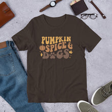 Load image into Gallery viewer, Pumpkin Spice and Dogs Unisex t-shirt