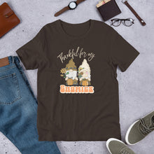 Load image into Gallery viewer, Thankful for My Gnomies Unisex t-shirt (Dark Colors)