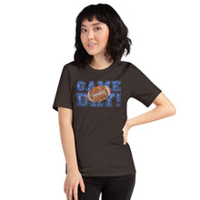 Load image into Gallery viewer, Game Day Blue Glitter Unisex t-shirt