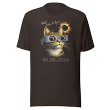 Load image into Gallery viewer, Cat With Glasses Eclipse Unisex t-shirt