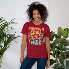 Load image into Gallery viewer, Pumpkin Spice and Everything Nice Unisex t-shirt