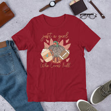 Load image into Gallery viewer, Just a Girl Who Loves Fall Unisex t-shirt