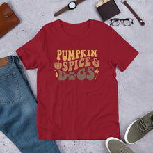 Load image into Gallery viewer, Pumpkin Spice and Dogs Unisex t-shirt