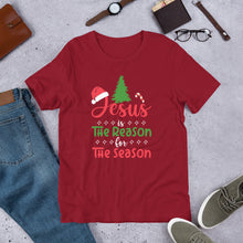 Load image into Gallery viewer, Jesus is the Reason for the Season (Bright) Unisex t-shirt