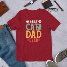 Load image into Gallery viewer, Best Cat Dad Ever Unisex t-shirt