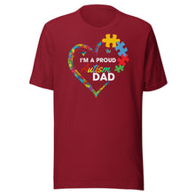 Load image into Gallery viewer, I’m A Proud Autism Dad Unisex t-shirt