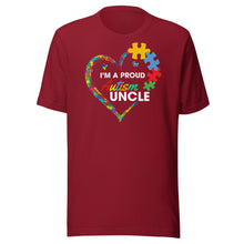 Load image into Gallery viewer, I’m A Proud Autism Uncle Unisex t-shirt