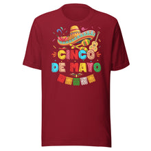 Load image into Gallery viewer, Cinco de Mayo Bright Sombrero Unisex t-shirt