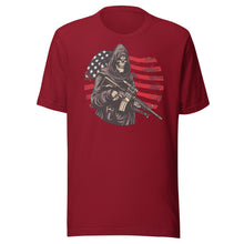 Load image into Gallery viewer, Patriotic Skeleton Soldier Unisex t-shirt