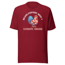 Load image into Gallery viewer, Because Everybody Needs a Patriotic Chicken Unisex t-shirt