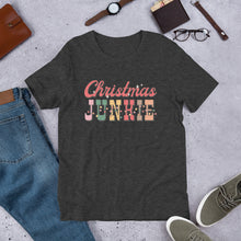 Load image into Gallery viewer, Christmas Junkie Unisex t-shirt