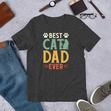 Load image into Gallery viewer, Best Cat Dad Ever Unisex t-shirt