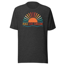 Load image into Gallery viewer, Peace Love Sunshine Unisex t-shirt