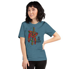 Load image into Gallery viewer, Be The Light Cross and Lights Unisex t-shirt