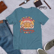 Load image into Gallery viewer, Fueled By Beer and Christmas Cheer Unisex t-shirt