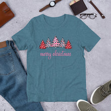 Load image into Gallery viewer, Merry Christmas Pink Trees Unisex t-shirt