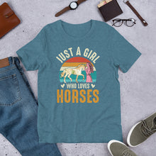 Load image into Gallery viewer, Just A Girl Who Loves Horses Unisex t-shirt