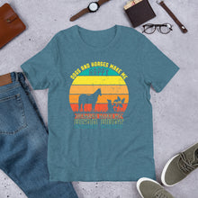 Load image into Gallery viewer, Dogs And Horses Make Me Happy Unisex t-shirt