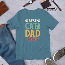 Load image into Gallery viewer, Best Cat Dad Ever Unisex t-shirt