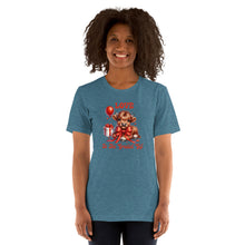 Load image into Gallery viewer, Love Is The Greatest Gift (highland cow) Unisex t-shirt