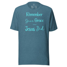 Load image into Gallery viewer, Give Grace, Jesus Did (minimalist) Unisex t-shirt