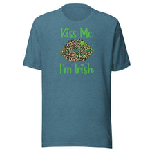 Load image into Gallery viewer, Kiss Me, I’m Irish (leopard lips) Unisex t-shirt