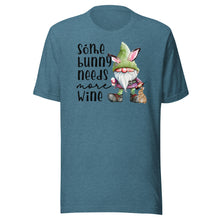 Load image into Gallery viewer, Some Bunny Needs More Wine Unisex t-shirt