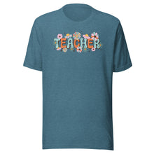 Load image into Gallery viewer, Teacher Retro Flowers Unisex t-shirt