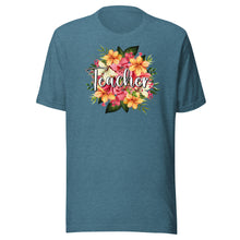 Load image into Gallery viewer, Teacher Floral Bouquet Unisex t-shirt