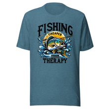 Load image into Gallery viewer, Fishing Cheaper Than Therapy Unisex t-shirt