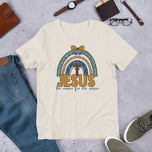 Load image into Gallery viewer, Jesus is the Reason for the Season Rainbow Unisex t-shirt