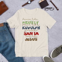 Load image into Gallery viewer, Dance Like Frosty Love Like Jesus Unisex t-shirt