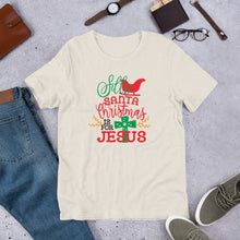 Load image into Gallery viewer, Silly Santa Christmas is for Jesus Unisex t-shirt