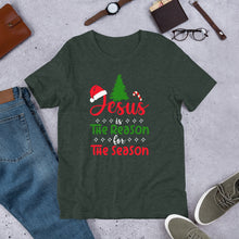 Load image into Gallery viewer, Jesus is the Reason for the Season (Bright) Unisex t-shirt