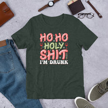 Load image into Gallery viewer, Ho Ho Holy Sh*t I'm Drunk Unisex t-shirt