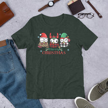 Load image into Gallery viewer, Merry Christmas Three Chickens Unisex t-shirt