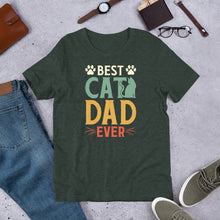 Load image into Gallery viewer, Best Cat Dad Ever Unisex t-shirt