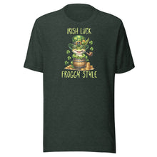 Load image into Gallery viewer, Irish Luck Froggy Style Unisex t-shirt