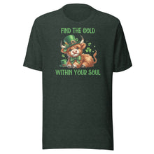 Load image into Gallery viewer, Find The Gold Within Your Soul (Highland Cows) Unisex t-shirt