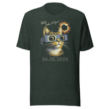 Load image into Gallery viewer, Cat With Glasses Eclipse Unisex t-shirt